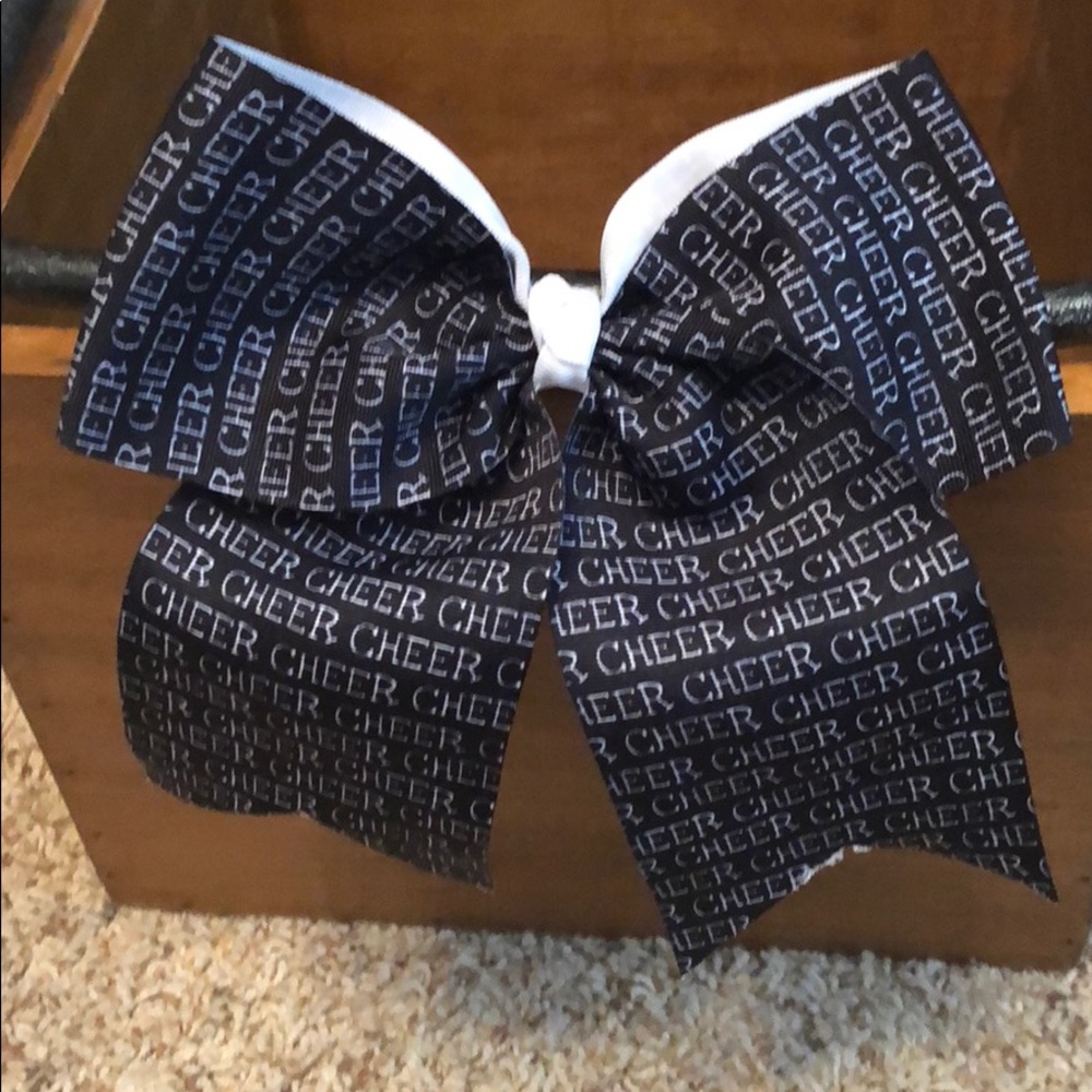 Black & white Cheer Bow